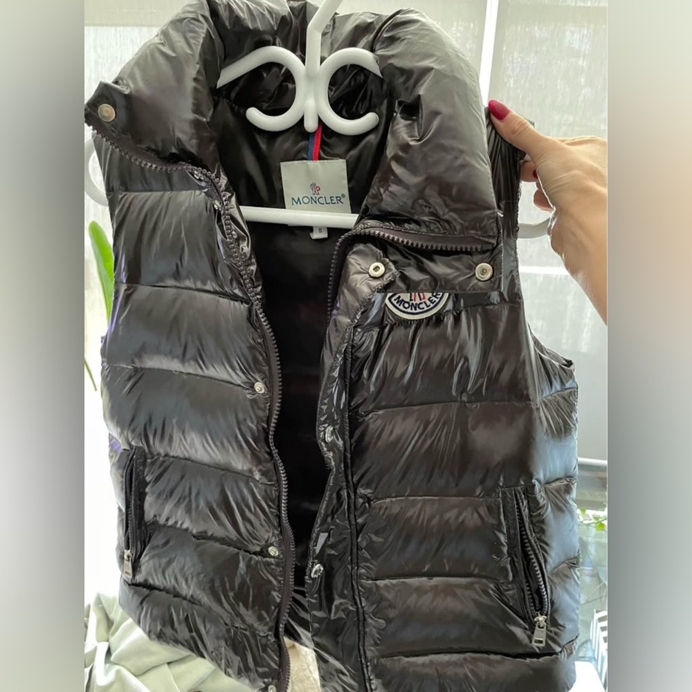 Moncler Oxblood Puffer Vest
